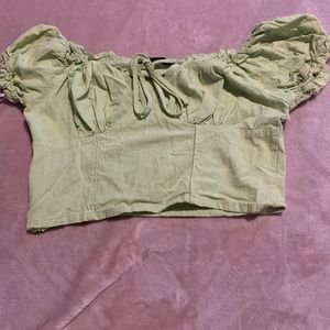 Lime Green Crop Top